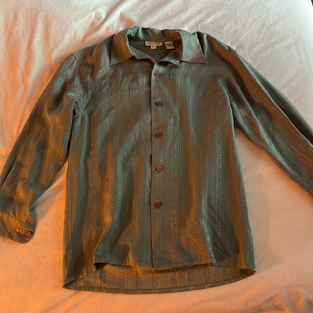 Ann Taylor Silk Vintage Button Up Blouse